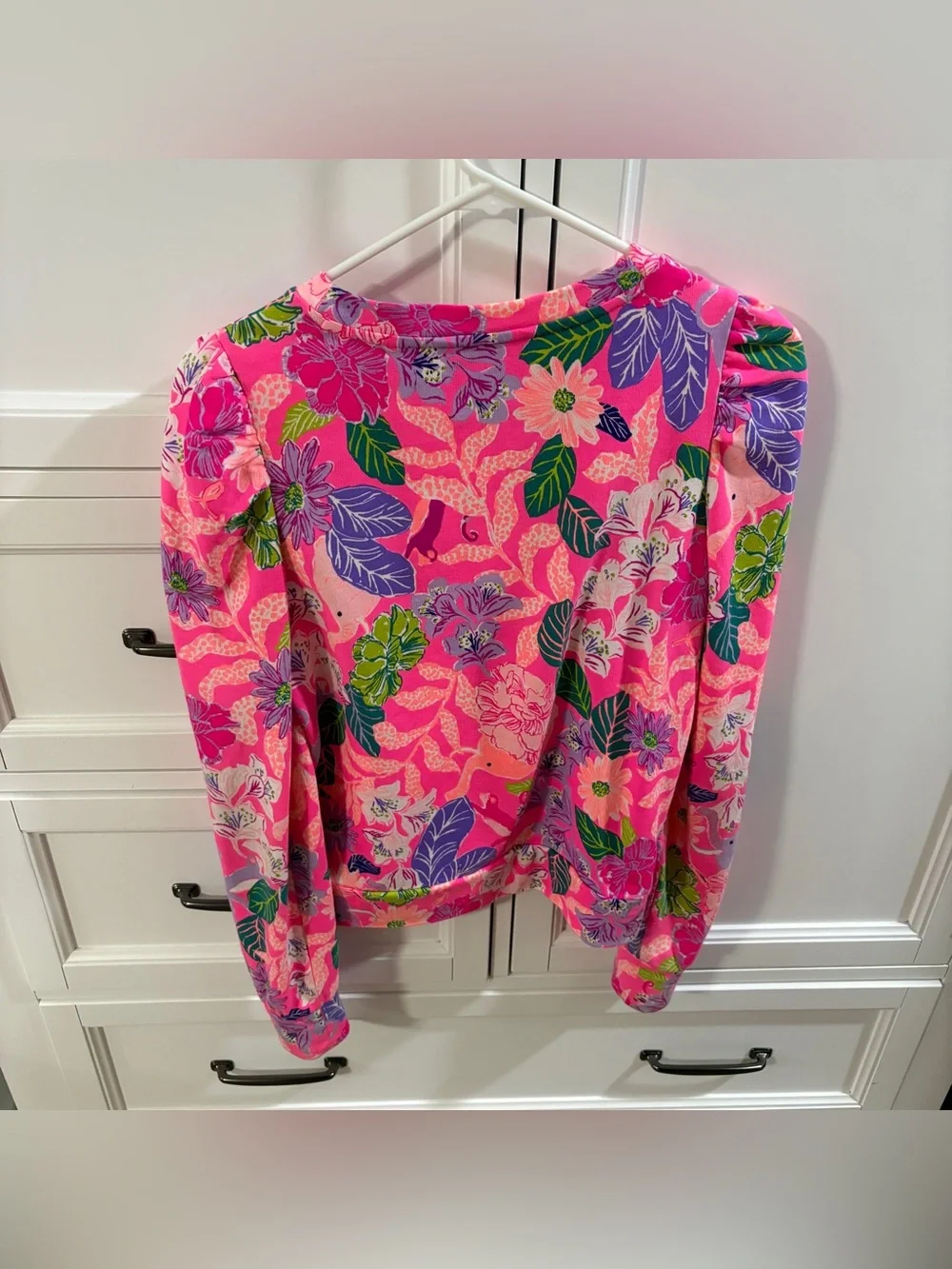 Lilly Pulitzer Jansen Sweatshirt Pink Isle Best Of Friends Size Women’s XS